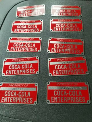 Rare Vintage Coca Cola Id Tags Don 