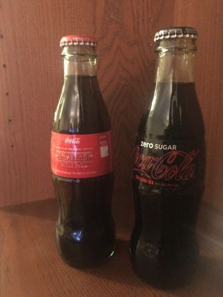 2019 Stranger Things Season 3 Coca - Cola & Coke Zero Bottle Set (limited Edition)