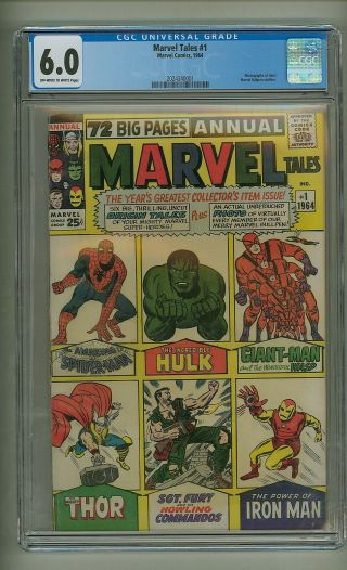 Marvel Tales 1 (cgc 6.  0) Ow/w Pages; Marvel Bullpen Staffer Photos (c 24114)