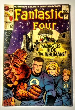 Fantastic Four 45 Dec.  1965 Volume 1 Marvel The 1st Inhumans