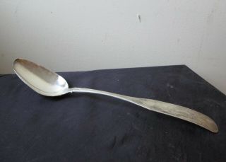 Antique Early 19th Century Large Vermont Coin Silver Spoon By William Johonnot