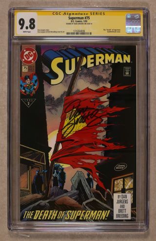 Superman (2nd Series) 75 1993 Direct Variant 1st Printing Cgc 9.  8 Ss 1316564006