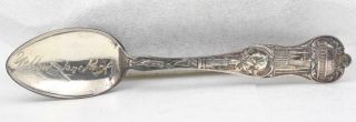 Sterling Silver Hand Engraved Yellow Stone Park Joseph Smith Souvenir Spoon