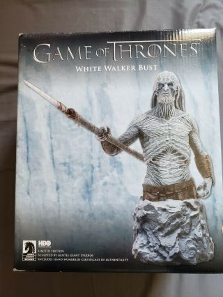 Dark Horse Game Of Thrones White Walker Bust Limited Edition Rare