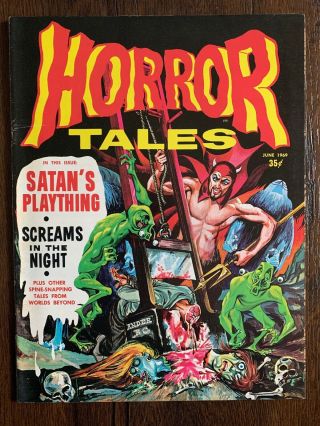 Vintage Comic Book Horror Tales Vol.  1 7 Satan 