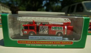 Hess 1999 Mini Fire Truck - 15 Available