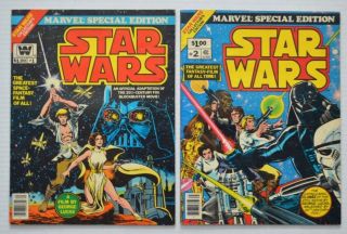 Star Wars 1977 Marvel Special Edition Giant Issue 1 & 2 - Complete Story