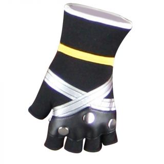 Kingdom Hearts Cosplay Costume Accessory Sora Black/silver Gloves