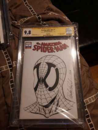 Spider - Man 1 Cgc 9.  8 Signed Sketched Randy Emberlin
