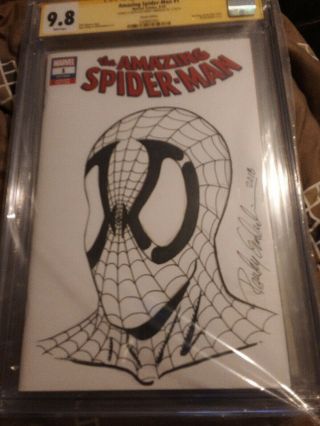 Spider - Man 1 CGC 9.  8 SIGNED Sketched Randy Emberlin 2