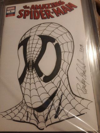 Spider - Man 1 CGC 9.  8 SIGNED Sketched Randy Emberlin 3