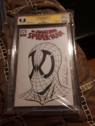 Spider - Man 1 CGC 9.  8 SIGNED Sketched Randy Emberlin 6