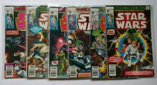 Star Wars 1 - 6 (marvel Comics 1977) - - All 1st Prints,  All Vf Or Better