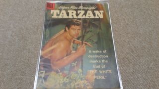 Tarzan 102 Edgar Rice Burroughs 1958 Dell Comics 10 Cent Cover Vintage