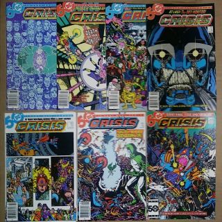 Crisis On Infinite Earths 1,  4,  5,  6,  9,  10,  11,  12 - Death Of Flash - Death Of Supergirl