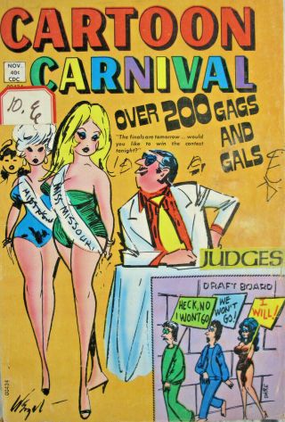 Cartoon Carnival 10 Charlton Comic Bronze Age 1972 Adult Smut Humor