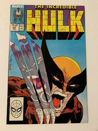 The Incredible Hulk 340 Feb 1988 Marvel Todd Mcfarlane Cover