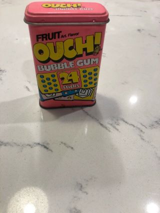 Vintage Ouch Bubble Gum Tin - Empty