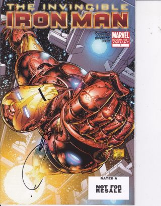 The Invincible Iron Man 1 Book Market Variant Rare Nm 9.  4 2008 Marvel