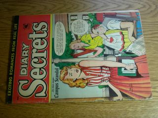 Diary Secrets 21 Fa/g Campus Scandal Matt Baker Cover/art Scarce