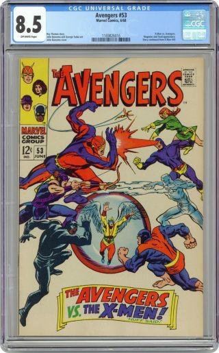 Avengers (1st Series) 53 1968 Cgc 8.  5 1169826016