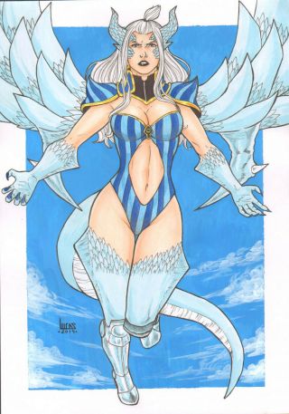 Mirajane Sexy Color Pinup Art - Comic Page By Lucas Gomes