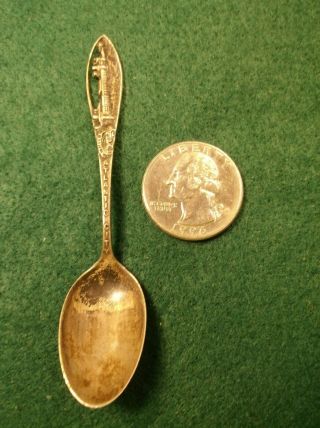 54,  Rare Vtg Antique Sterling Silver Souvenir Spoon " Atlantic City " Steel Pier