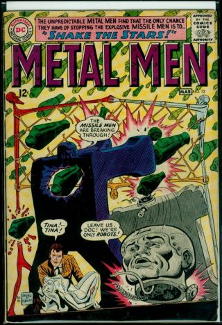 Dc Comics The Metal Men 12 The Missile Men Vg/fn 5.  0