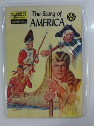 Classics Illustrated " The Story Of America " 1956 Comic Book 132a - Fn