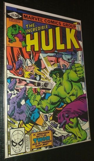 1981 Marvel The Incredible Hulk Issue 255 Comic Book Vintage Rare Sleeved/board