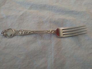 Antique Wallace Rw&s Violet Sterling Silver Dinner Fork 7 1/8 " No Mono