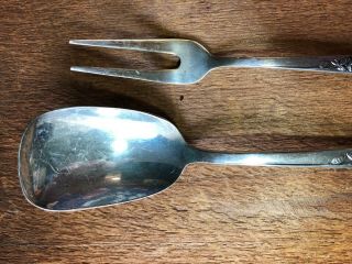 Vintage Sterling Reed and Barton Classic Rose Sugar Spoon Olive Fork 4