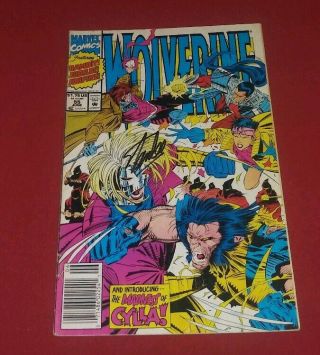 Wolverine 55 Vf - 7.  5 Signed Stan Lee 1st Appearance Of Cylla Key Cover L@@k