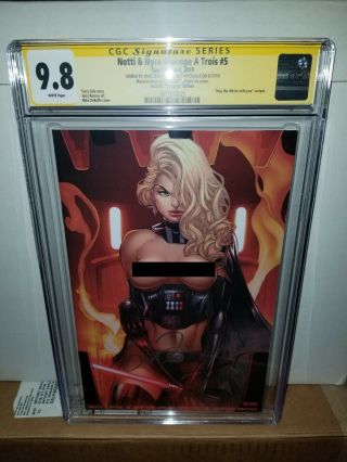 Notti & Nyce " May The 4th " Star Wars Cosplay Nude Variant Cgc Ss 9.  8 Debalfo,
