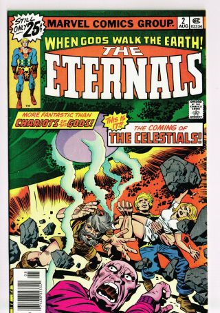 The Eternals 2 Nm Marvel Comics 1976 Jack Kirby Movie 1st Appear Celestials