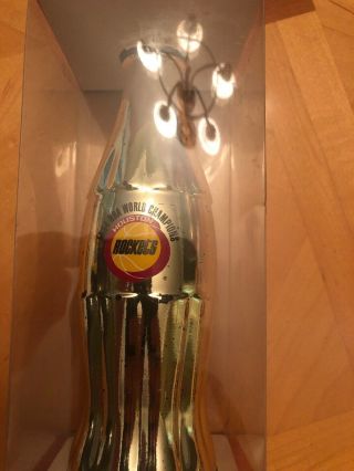 Vintage Coca - Cola 1994 Rockets Commemorative Gold Bottle With Box 3