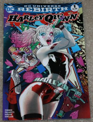 Harley Quinn 1 Dc Rebirth Guillem March Retailer Color Variant Batman Very Hot