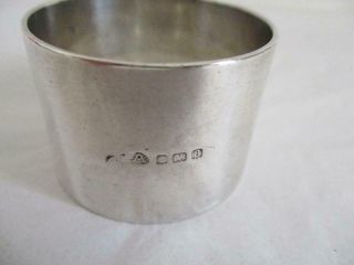 Stunning Heavy Antique Silver Napkin Ring H/m Birmingham 1926 Adie Bros 49.  7g