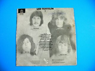 Vtg 1969 Led Zeppelin 1 Unofficial Release Vinyl 12 " Record Taedo Seoul Korea