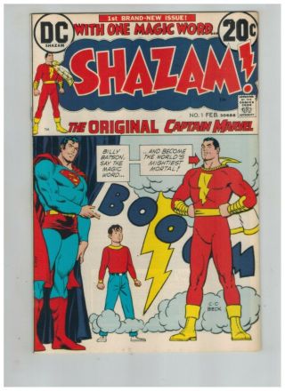 Shazam 1 1973 1st Captain Marvel Since Golden Age Vf Dc Comic