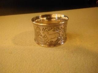Vintage French Christofle Silver Plate Napkin Ring Blank Cartouche - Fox & Stag