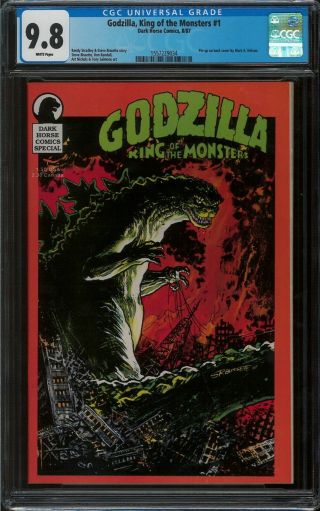 Godzilla,  King Of The Monsters (1987) 1 Cgc 9.  8 First Dark Horse Comics Issue