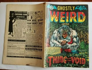 Ghostly Weird Stories 123,  June 1954,  VG,  L.  B.  Cole cover (Mark ' s comics) 2