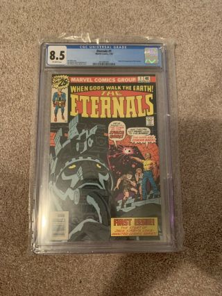 Eternals 1 (marvel,  1976) Cgc 8.  5 Off White Pages 1st Appearance Eternals Mcu
