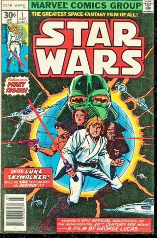 Star Wars Vol 1 No 1 July 1977 Marvel Comics Reprint