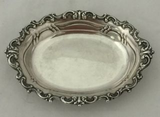 Antique American Sterling Silver Bowl R Wallace & Sons 6 " X4 1/2 " X1 1/4 " T 58 Gr