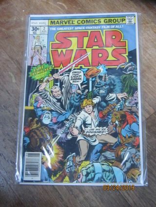 Vintage Star Wars 2 Comic Ships Bagged And Boarded