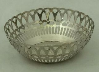 Antique Handmade 800 Silver Bowl By Pblondin Hallmarked 4 3/4 " D X 1 3/8 " T 56 G
