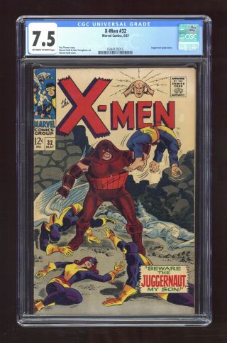 Uncanny X - Men (1st Series) 32 1967 Cgc 7.  5 0344125015
