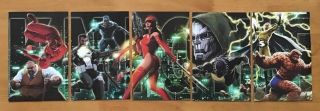 Marvel Knights 20th 1,  2,  3,  4,  5 Kaare Adrews Connecting Covers Marvel 2018 Nm